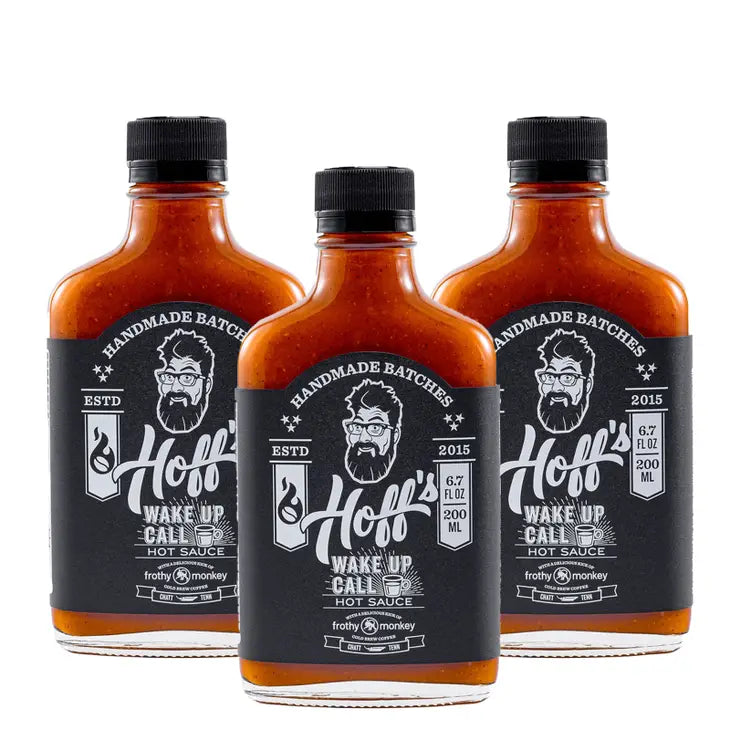 Hoff & Pepper Wake Up Call - Hoff's Cold Brew Coffee Hot Sauce - 6.7oz