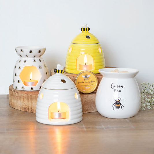 'Bee Happy' Ceramic Oil/Wax Melt Burner