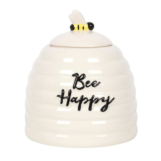 'Bee Happy' Ceramic Storage Jar