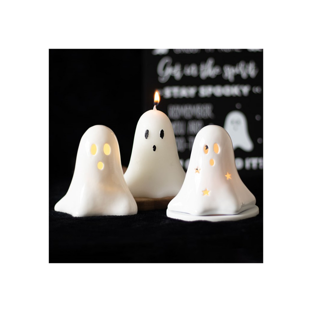 10cm Unscented Ghost Candle