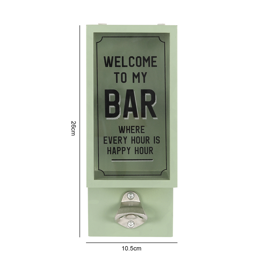 Green Garden Bar Bottle Opener Plaque