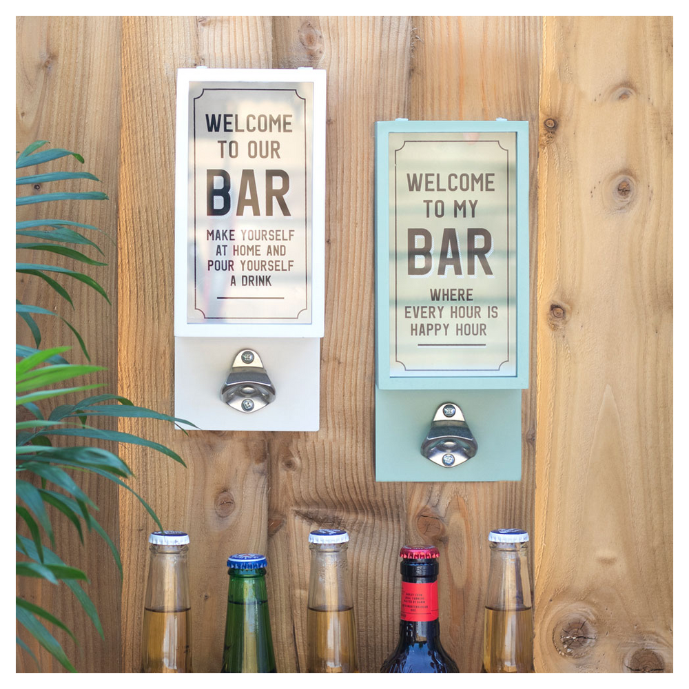 Green Garden Bar Bottle Opener Plaque