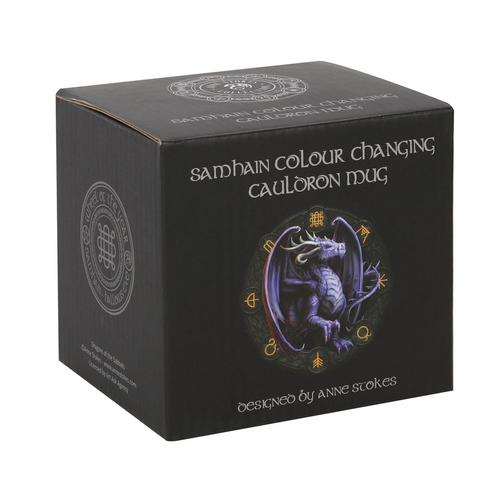 Samhain Colour Changing Cauldron Mug by Anne Stokes